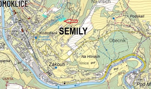 Prodej louky 3 583 m², Semily