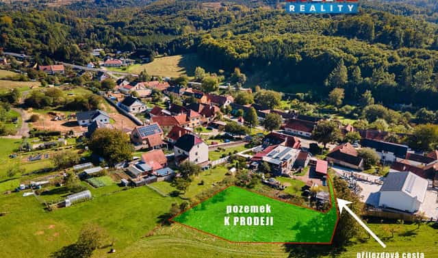 Prodej stavebního pozemku 1 233 m², Závist, okres Blansko