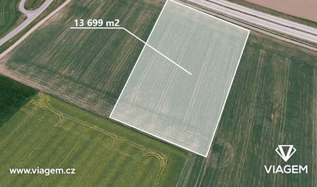 Prodej pole 2 283 m², Lutopecny, okres Kroměříž