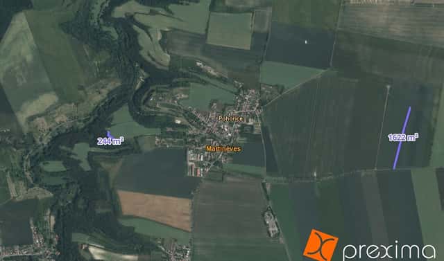Prodej pole 186 m², Martiněves, okres Litoměřice