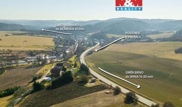 Prodej komerčního pozemku 4 491 m², Šebrov-Kateřina – Šebrov, okres Blansko