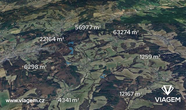 Prodej lesa 8 215 m², Luhačovice, okres Zlín