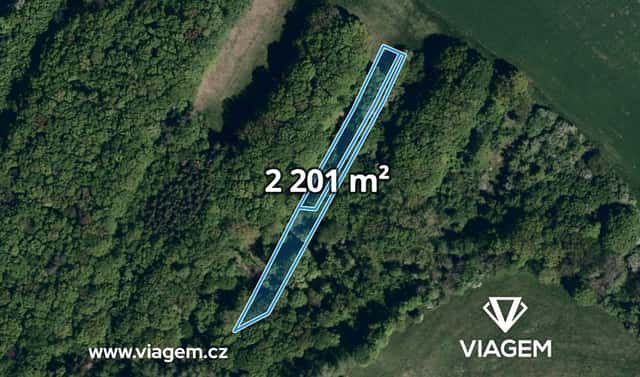 Prodej lesa 1 100 m², Velký Ořechov, okres Zlín