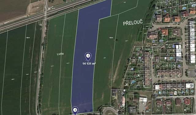 Prodej pole 2 830 m², Přelouč, okres Pardubice