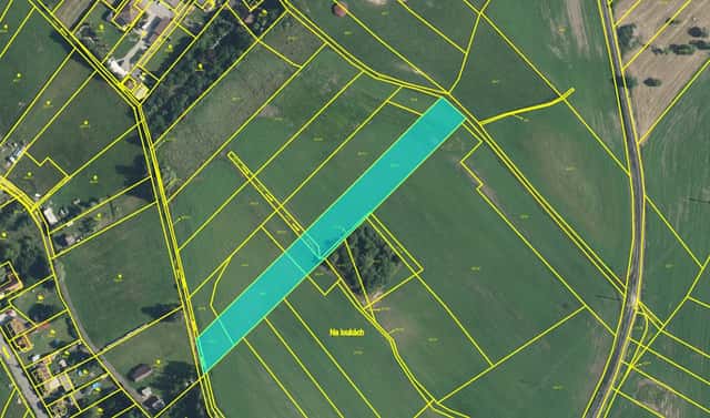 Prodej pole 5 745 m², Vlčopolská, Dolní Bousov, okres Mladá Boleslav
