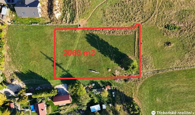 Prodej stavebního pozemku 2 060 m², Benátky, Suchdol nad Lužnicí, okres Jindřichův Hradec