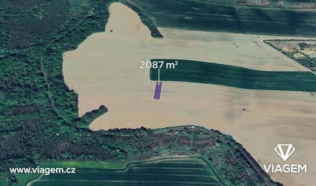 Prodej pole 1 043 m², Kunín, okres Nový Jičín