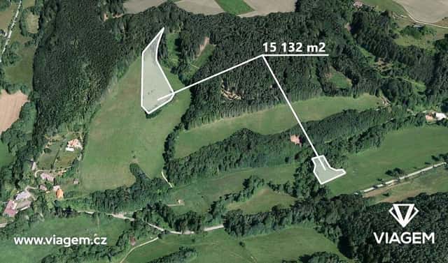 Prodej pole 1 261 m², Český Dub, okres Liberec