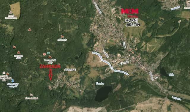 Prodej zahrady 1 628 m², Horní Jiřetín – Černice, okres Most
