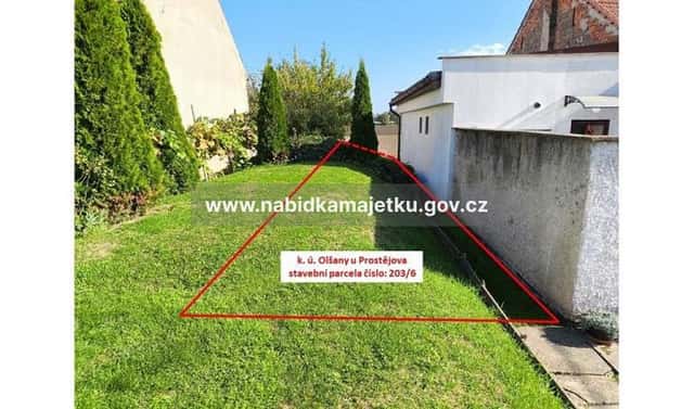 Prodej stavebního pozemku 52 m², Olšany u Prostějova, okres Prostějov