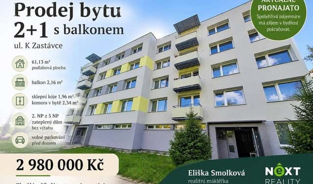 Prodej bytu 2+1 61 m², K Zastávce, Veselí nad Lužnicí – Veselí nad Lužnicí I, okres Tábor