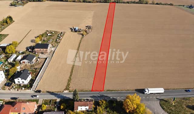 Prodej stavebního pozemku 1 004 m², Masarykova, Okříšky, okres Třebíč
