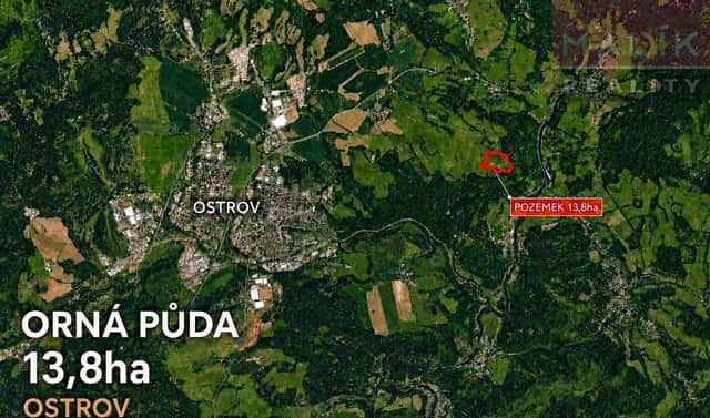 Prodej pole 138 150 m², Vojkovice, okres Karlovy Vary