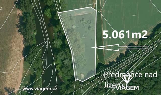 Prodej pole 5 061 m², Předměřice nad Jizerou, okres Mladá Boleslav