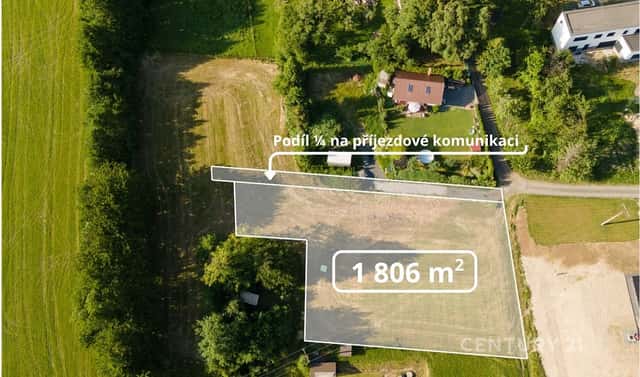 Prodej stavebního pozemku 1 806 m², Tichá, okres Nový Jičín