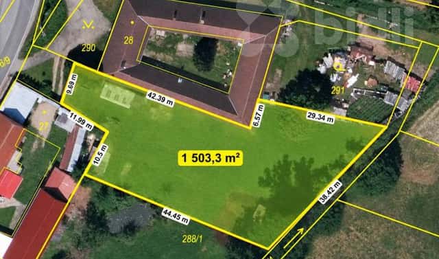Prodej stavebního pozemku 1 500 m², Bečice, okres České Budějovice