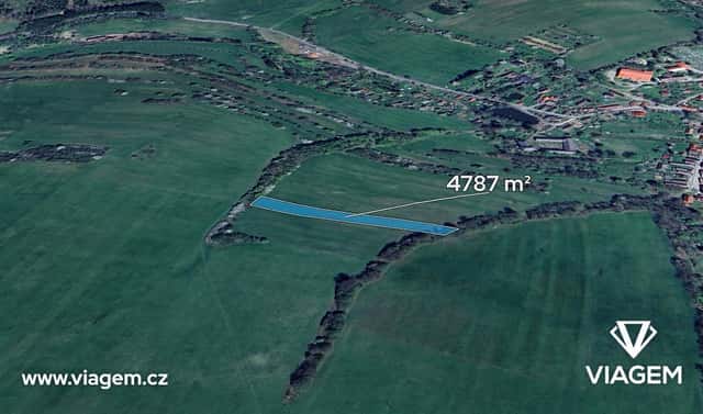 Prodej pole 797 m², Jistebnice, okres Tábor