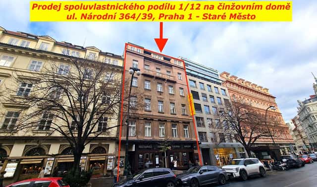 Prodej nájemního domu, činžáku 1 476 m², Národní, Praha 1 – Staré Město