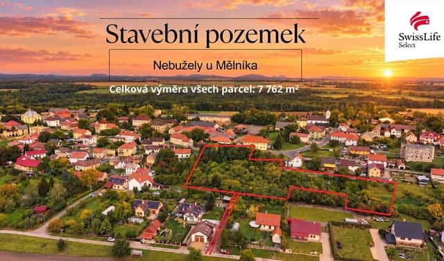 Prodej stavebního pozemku 7 762 m², Nebužely, okres Mělník