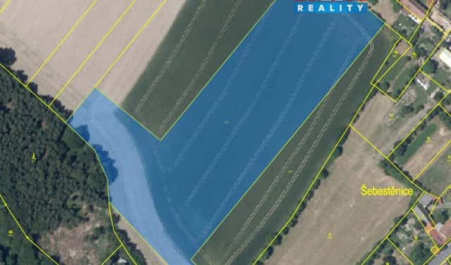 Prodej pole 26 495 m², Šebestěnice, okres Kutná Hora