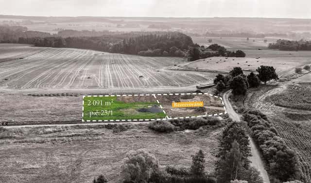 Prodej stavebního pozemku 2 091 m², Bechyně – Senožaty, okres Tábor