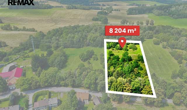 Prodej stavebního pozemku 8 204 m², Přídolí, okres Český Krumlov