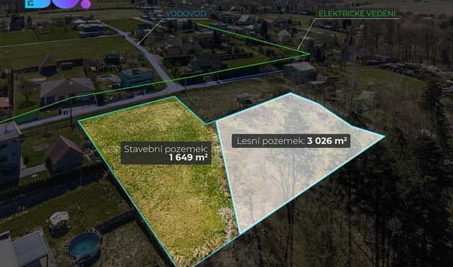 Prodej stavebního pozemku 1 649 m², Havířov, okres Karviná