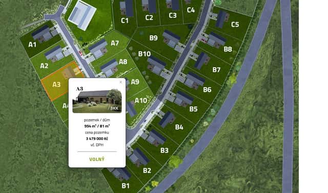 Prodej stavebního pozemku 994 m², Česká Skalice – Zlíč, okres Náchod