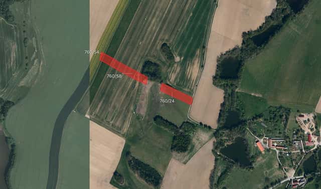 Prodej pole 13 254 m², Mnich – Chválkov, okres Pelhřimov