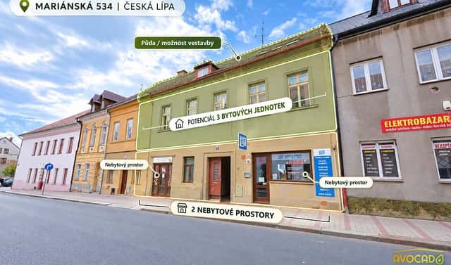 Prodej domu 249 m² s pozemkem 481 m², Mariánská, Česká Lípa
