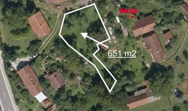 Prodej stavebního pozemku 651 m², Luhačovice – Kladná Žilín, okres Zlín