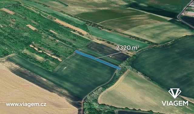 Prodej pole 1 160 m², Klobouky u Brna, okres Břeclav
