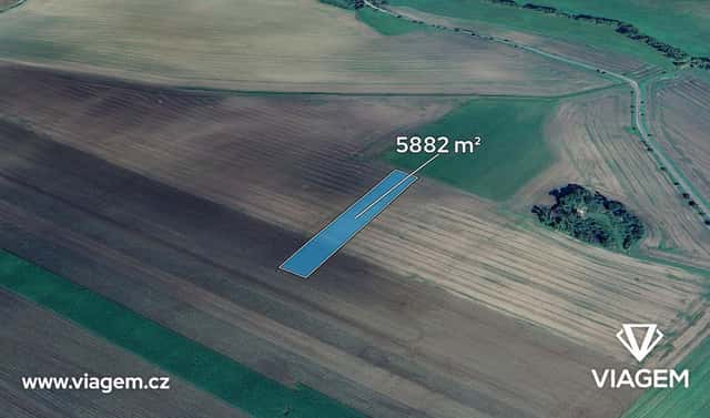 Prodej pole 980 m², Smidary, okres Hradec Králové
