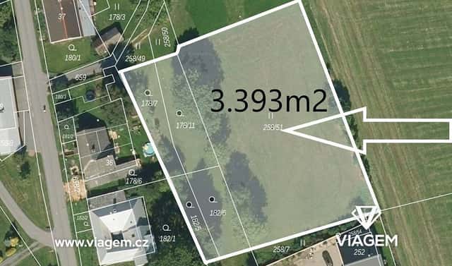Prodej stavebního pozemku 848 m², Polička, okres Svitavy