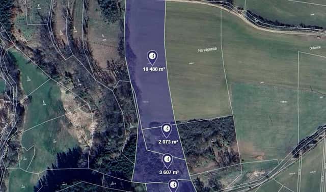 Prodej pole 17 689 m², Radošovice, okres Benešov