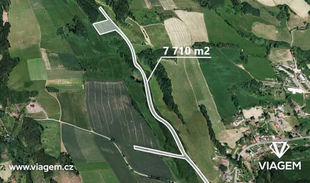 Prodej lesa 5 621 m², Košťálov, okres Semily