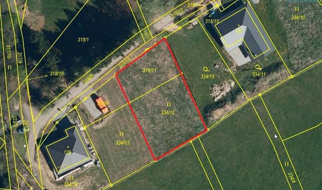 Prodej stavebního pozemku 1 052 m², Zbinohy, okres Jihlava