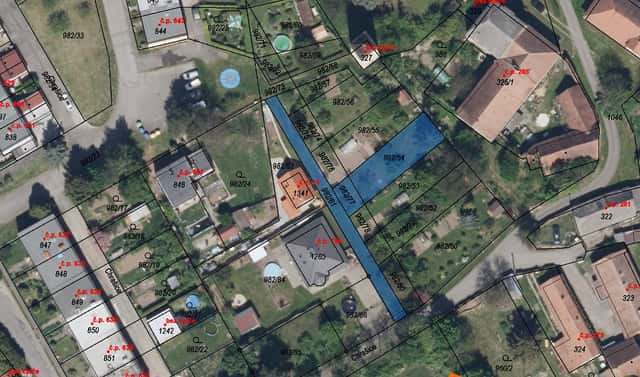 Prodej zahrady 382 m², Chrast, okres Chrudim