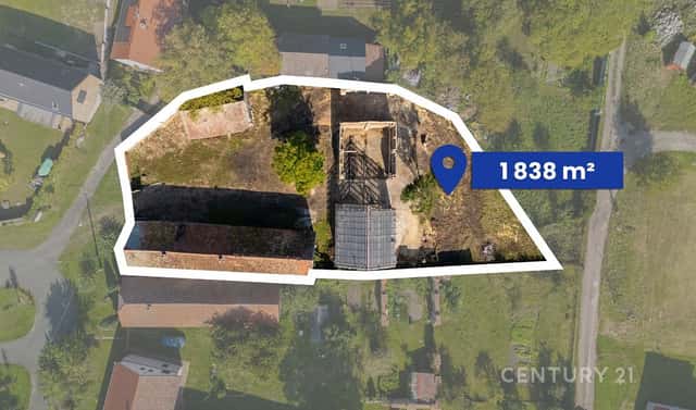 Prodej stavebního pozemku 1 838 m², Družstevní, Sány, okres Nymburk