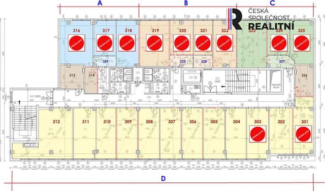 Pronájem kanceláře 29 m², Kvítková, Zlín