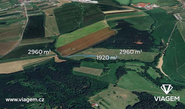 Prodej pole 813 m², Újezd, okres Zlín