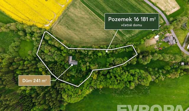 Prodej domu 241 m² s pozemkem 16 181 m², Bílá – Domaslavice, okres Liberec