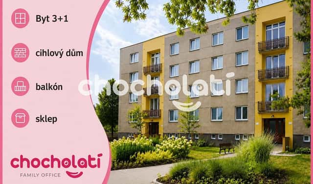 Prodej bytu 3+1 72 m², Rumunská, Pardubice – Studánka