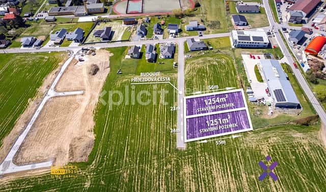 Prodej stavebního pozemku 2 505 m², Zubří, okres Vsetín