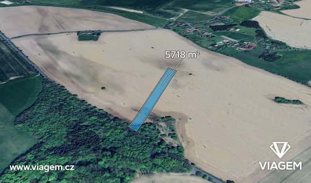 Prodej pole 1 429 m², Příkosice, okres Rokycany