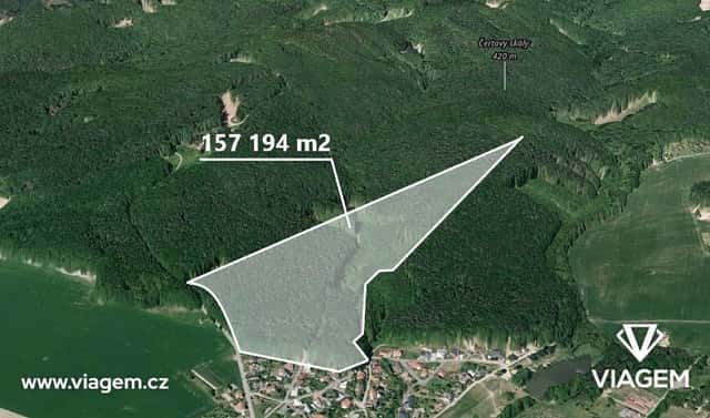 Prodej lesa 5 483 m², Fryšták, okres Zlín