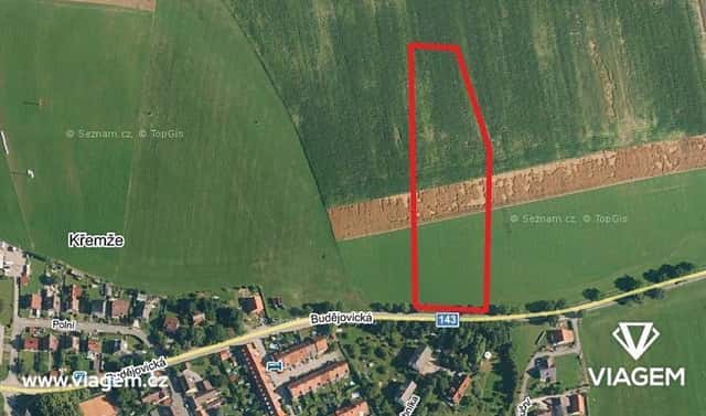 Prodej pole 1 559 m², Křemže, okres Český Krumlov