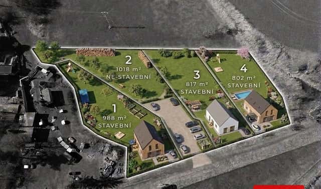 Prodej stavebního pozemku 2 006 m², Bakov nad Jizerou – Horka, okres Mladá Boleslav