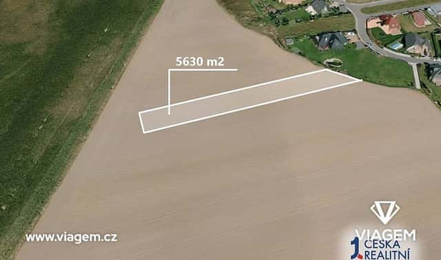 Prodej pole 5 630 m², Jesenice, okres Praha-západ