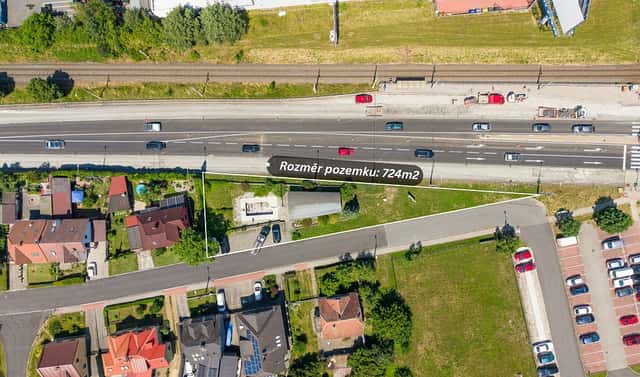 Prodej komerčního pozemku 724 m², Zlín